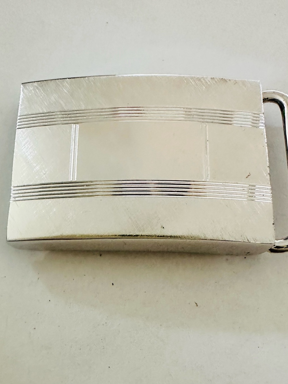 Sterling silver belt buckle